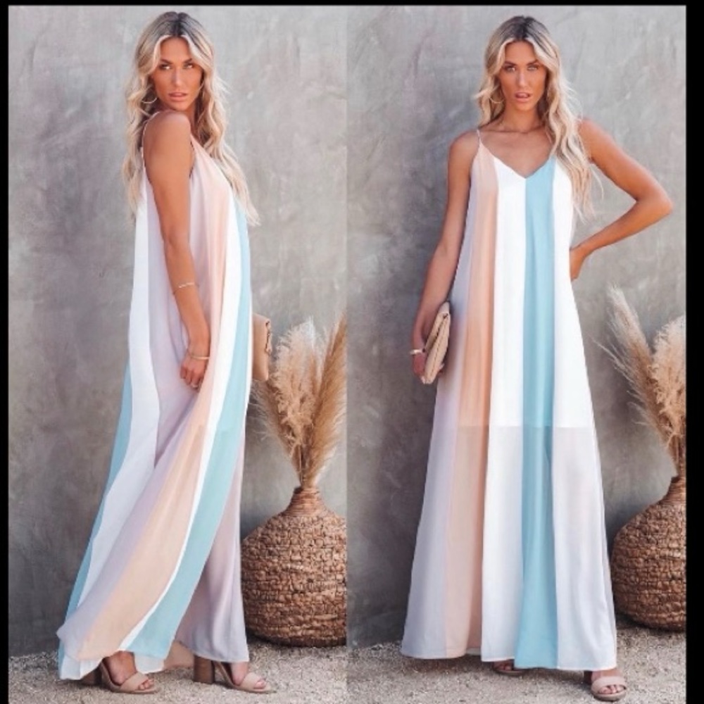 NWT: she + sky maxi dress